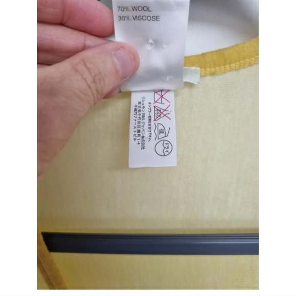 Chloe Yellow Ombre Wool blend midi dress uk 6 see description - Picture 4 of 9